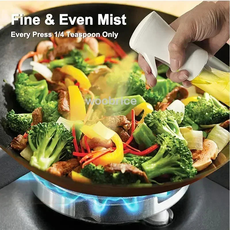 Olive Oil Spray Bottle - 200ml, 300ml, 500ml Dispenser for Cooking, BBQ, Baking, and More