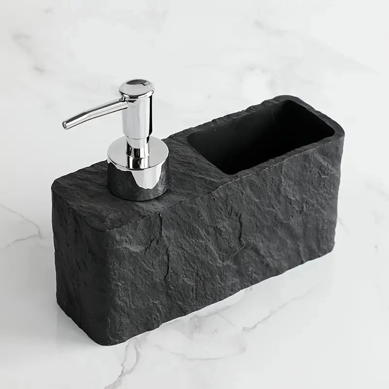 Soap Dispenser with Sponge Holder for an Organized Kitchen & Bathroom