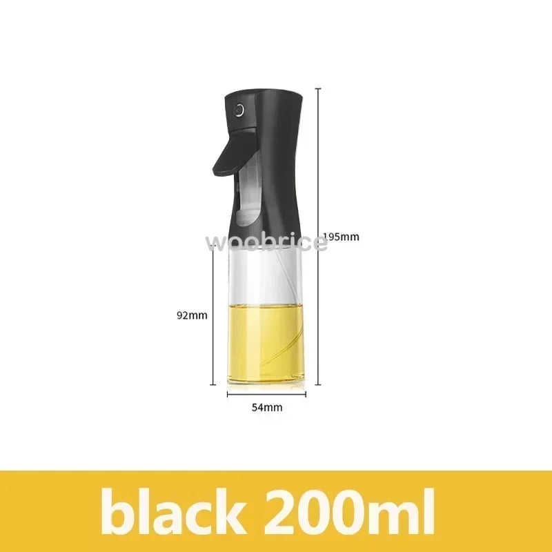 Olive Oil Spray Bottle - 200ml, 300ml, 500ml Dispenser for Cooking, BBQ, Baking, and More