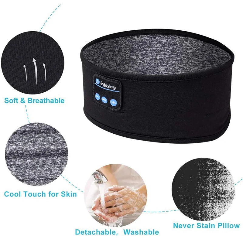 Wireless Bluetooth Sleep Headband with Music & Eye Mask
