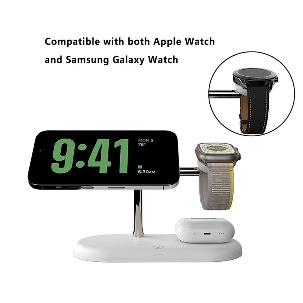 3 in 1 Wireless Charger Stand for iPhone, Apple Watch & AirPods
