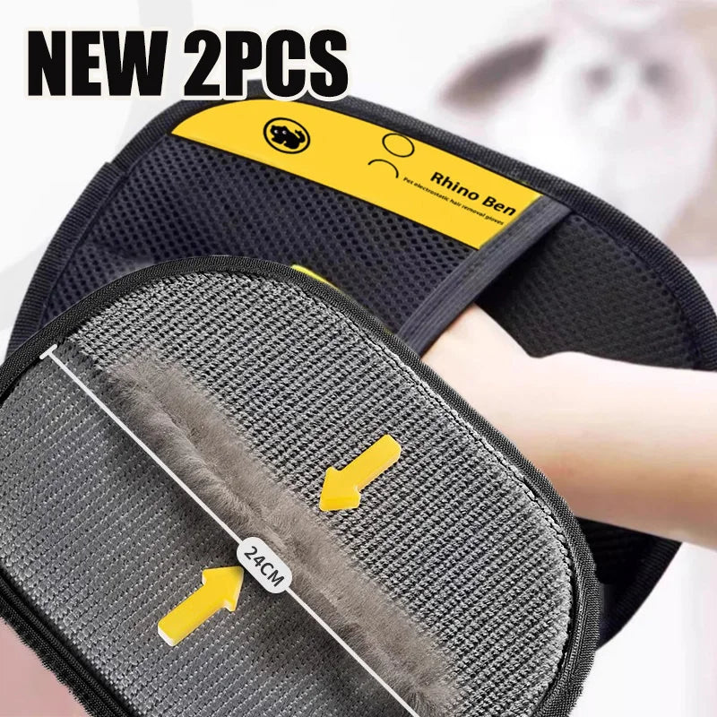 Pet Hair Cleaning Glove - Double-Sided Multifunctional Tool