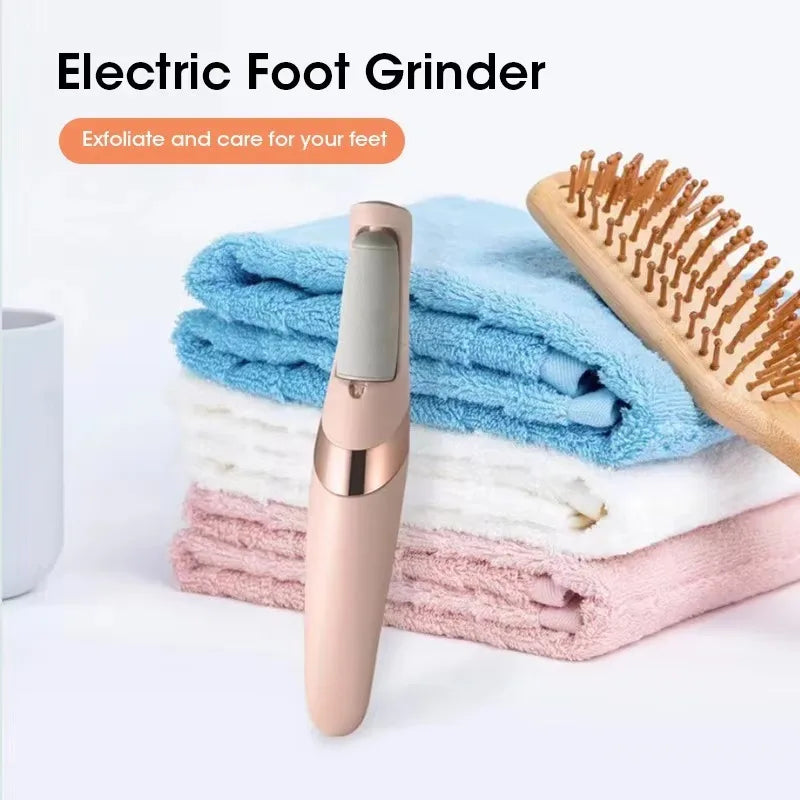 USB Rechargeable Electric Foot Grinder with 2 Removable Rollers