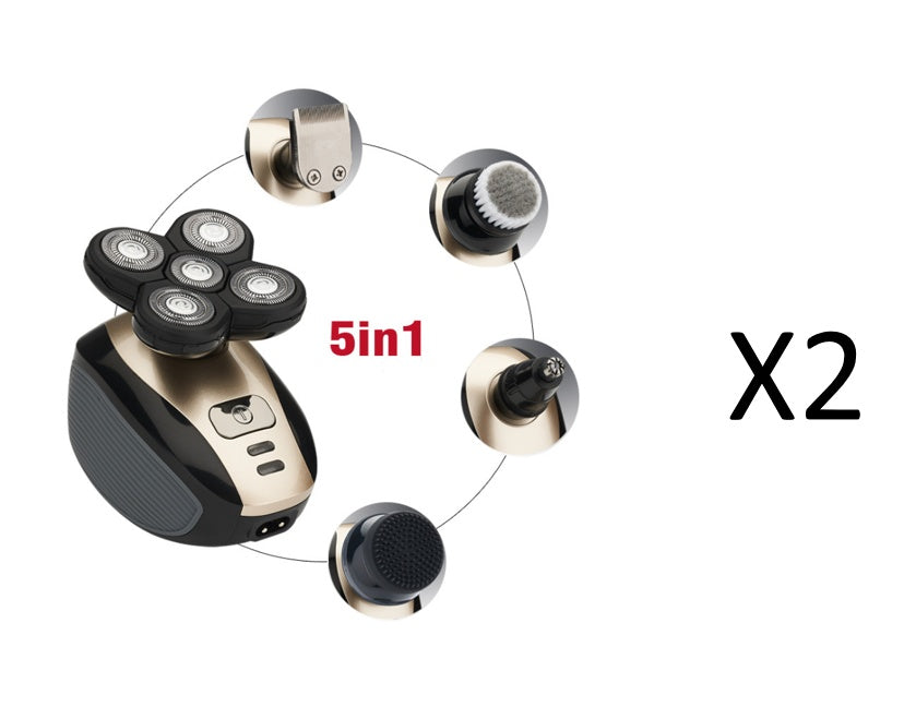 5-in-1 Waterproof Electric Shaver