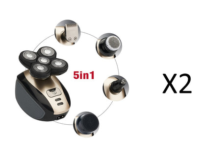 5-in-1 Waterproof Electric Shaver