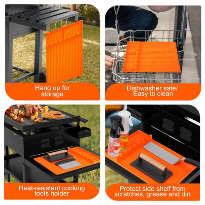 Grill Side Shelf Mat BBQ Grill Mat Tools