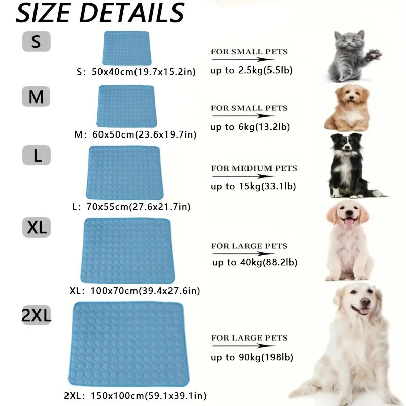 Pet Cooling Mat – Breathable Self-Cooling Pad