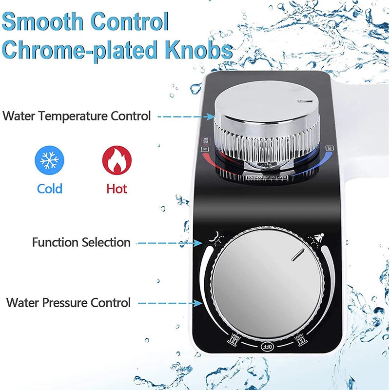 Non-Electric Bidet Toilet Seat Attachment