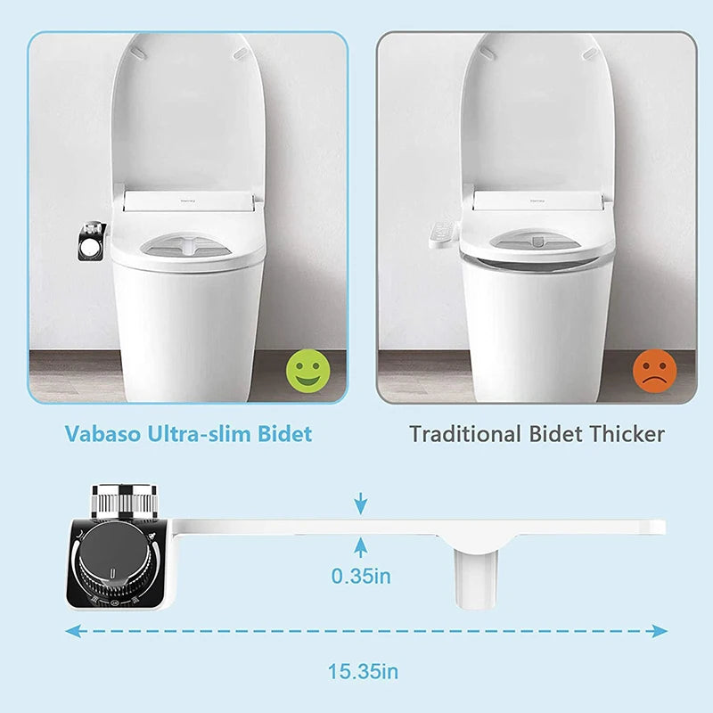 Non-Electric Bidet Toilet Seat Attachment