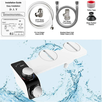 Non-Electric Bidet Toilet Seat Attachment