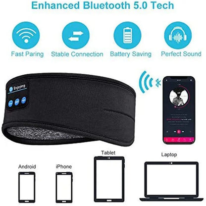 Wireless Bluetooth Sleep Headband with Music &amp; Eye Mask
