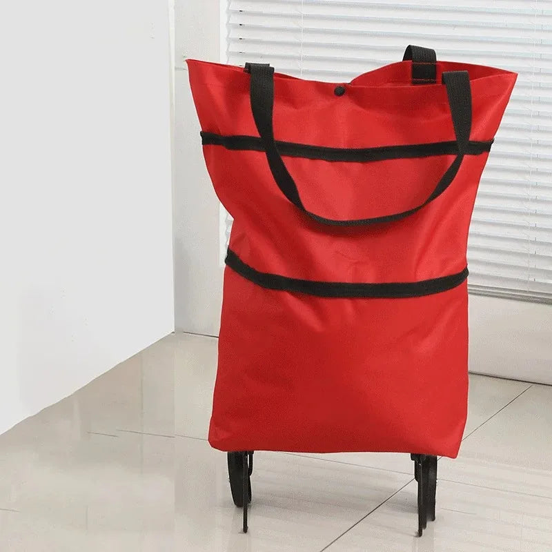 Foldable Shopping Trolley Bag with Wheels