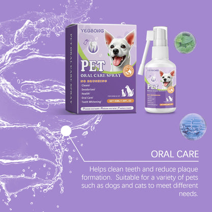 Pet Oral Cleaning Spray for Dogs and Cats