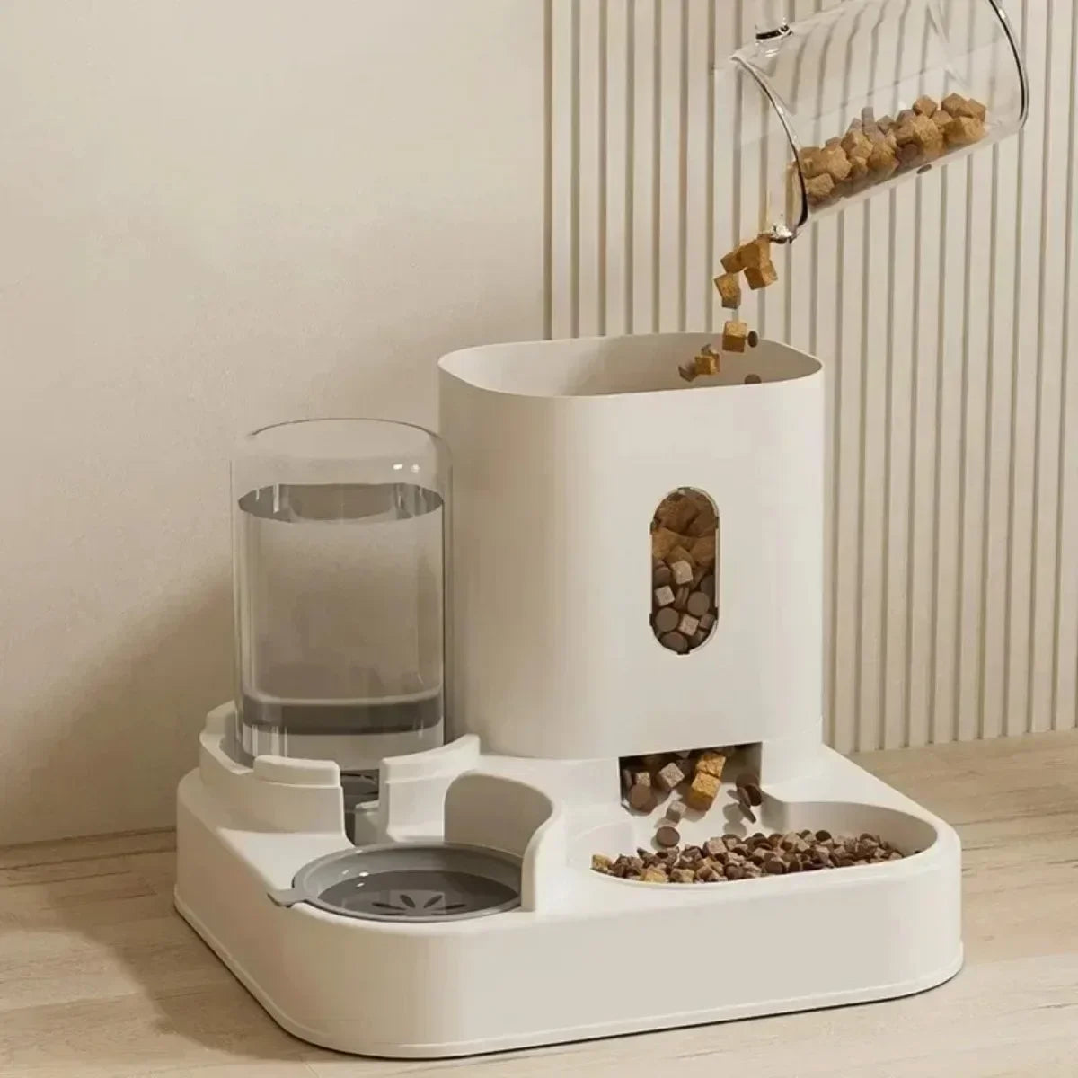 Automatic Gravity Pet Feeder &amp; Water Dispenser, 2L