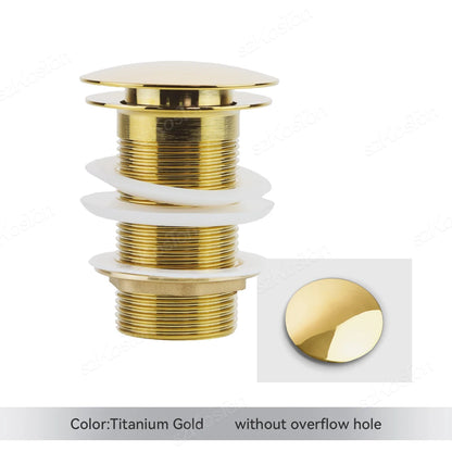 Brass Pop-Up Sink Drain