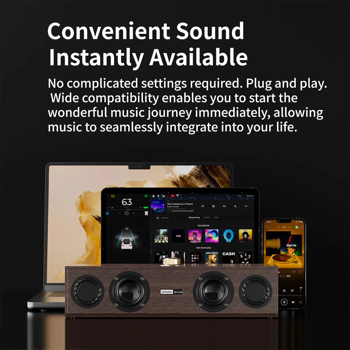 Lenovo C02 Bluetooth Multimedia Speaker Wired &amp; Wireless Retro Speaker