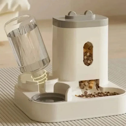 Automatic Gravity Pet Feeder &amp; Water Dispenser, 2L