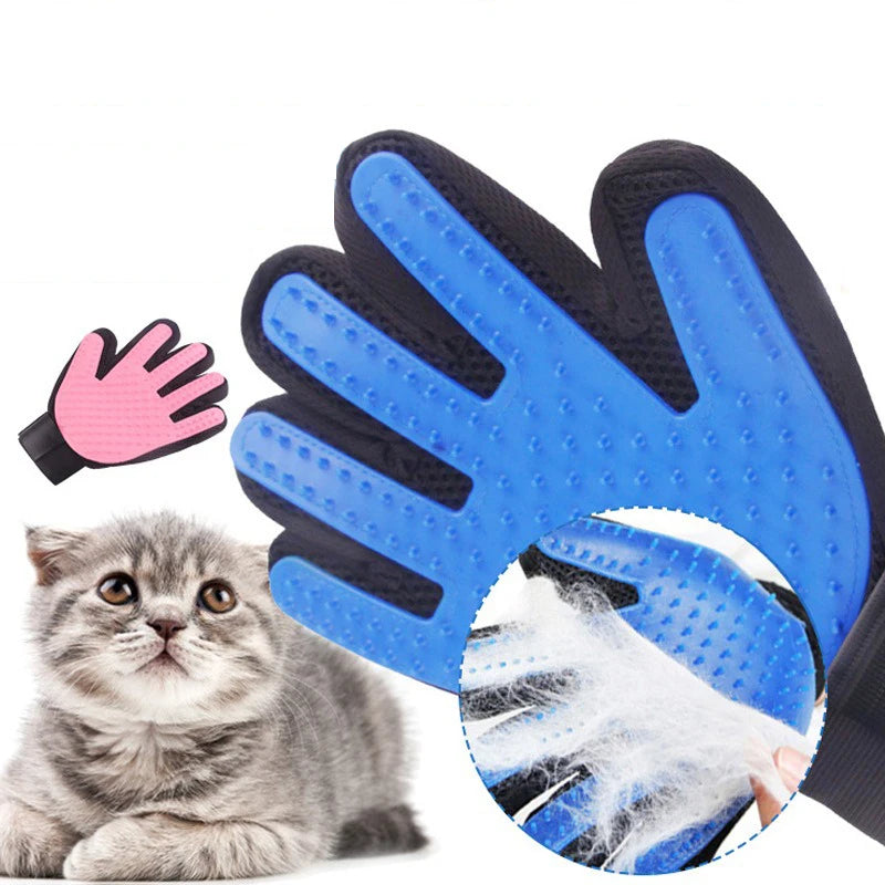 Silicone Pet Hair Removal Gloves - Multicolor
