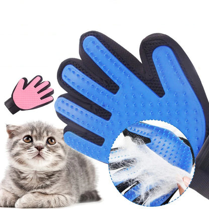Silicone Pet Hair Removal Gloves - Multicolor