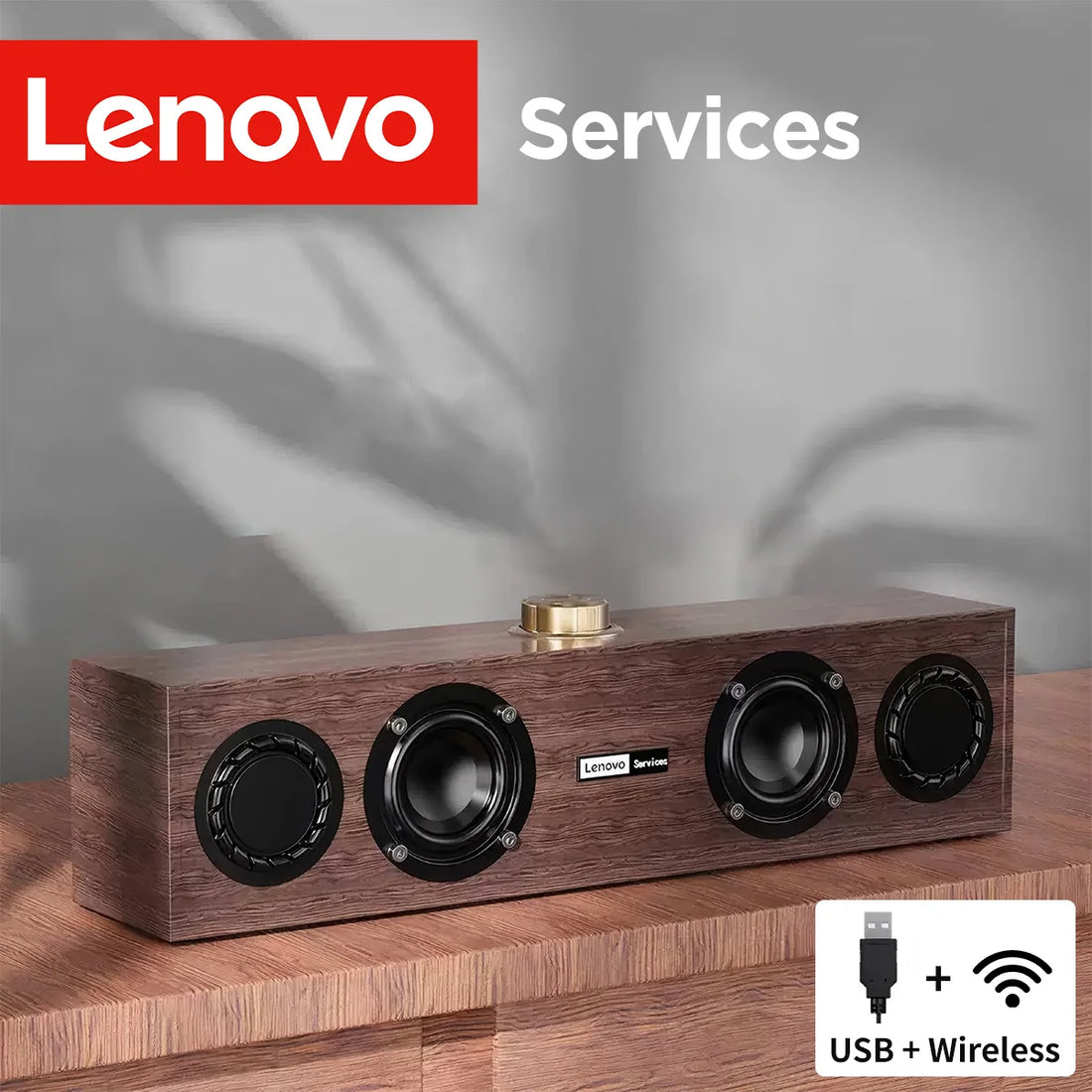 Lenovo C02 Bluetooth Multimedia Speaker Wired &amp; Wireless Retro Speaker