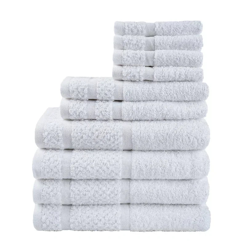 10-Piece Soft &amp; Durable Towel Set