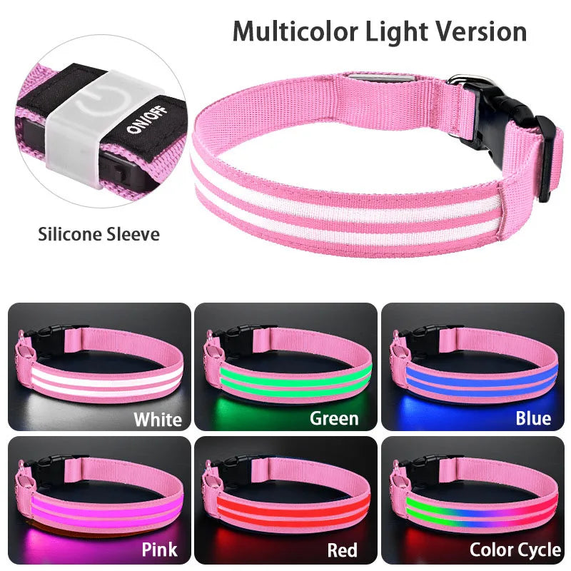 LED Rechargeable Light Up Dog Safety Collar