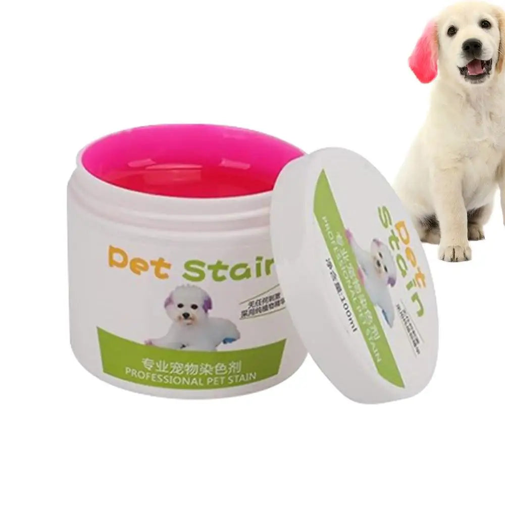 Pet Hair Dye Cream 100ML | Plant-Based, Safe &amp; Vibrant Colors for Cats &amp; Dogs