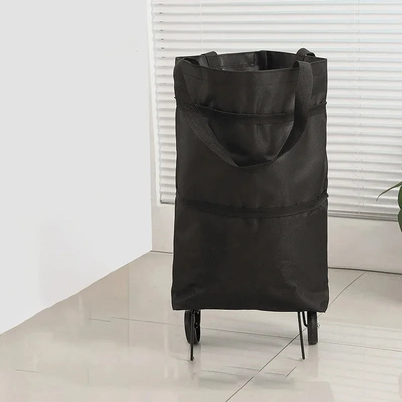 Foldable Shopping Trolley Bag with Wheels
