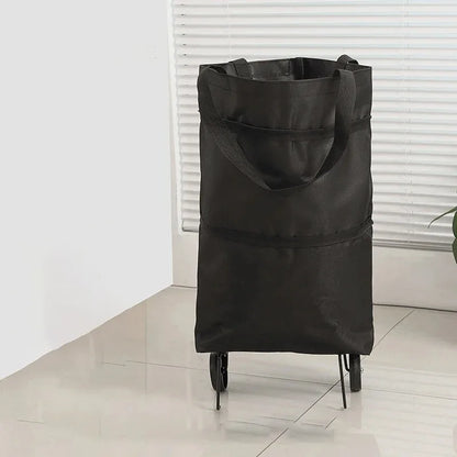 Foldable Shopping Trolley Bag with Wheels