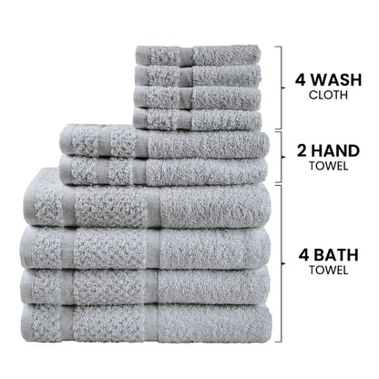 10-Piece Soft &amp; Durable Towel Set