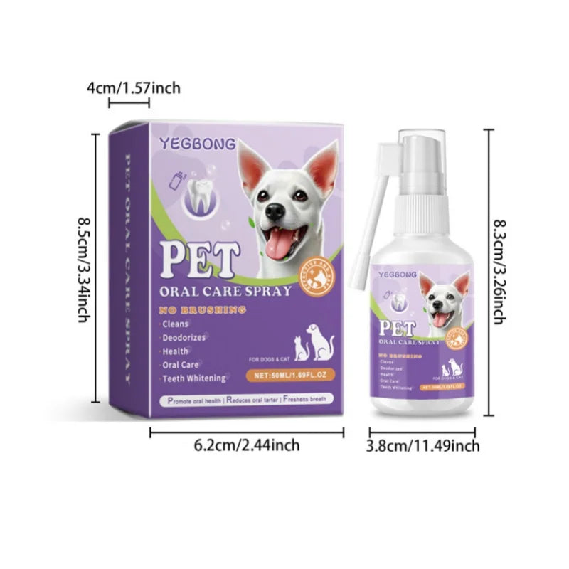 Pet Oral Cleaning Spray for Dogs and Cats