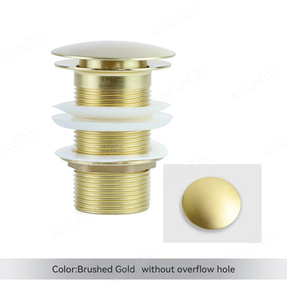Brass Pop-Up Sink Drain