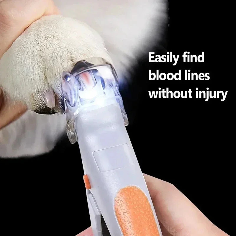 LED Pet Nail Clippers Safe &amp; Precise Trimming for Cats &amp; Dogs
