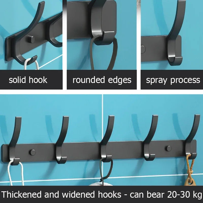 Wall Mounted Robe &amp; Towel Hooks