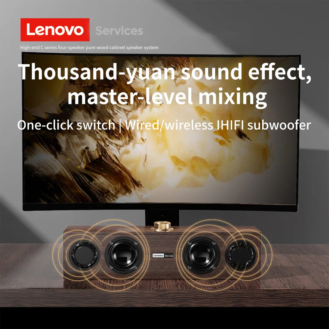 Lenovo C02 Bluetooth Multimedia Speaker Wired &amp; Wireless Retro Speaker