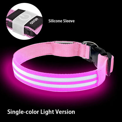 LED Rechargeable Light Up Dog Safety Collar