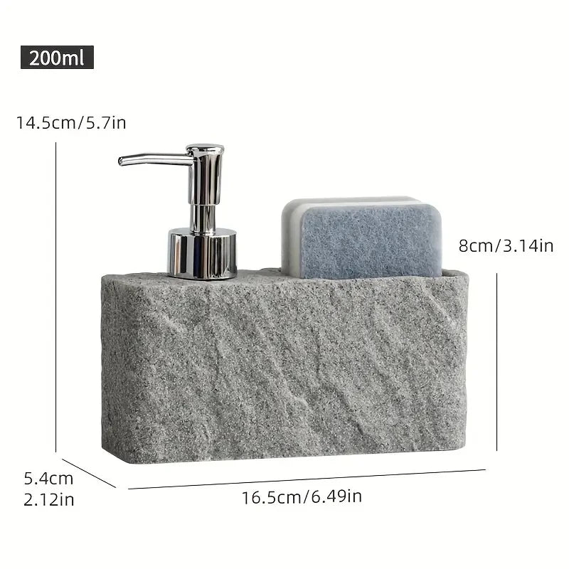 Soap Dispenser with Sponge Holder for an Organized Kitchen &amp; Bathroom