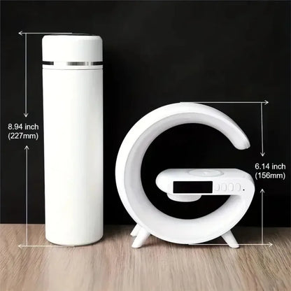 Wireless Charging Stand with Bluetooth Speaker &amp; RGB Night Light