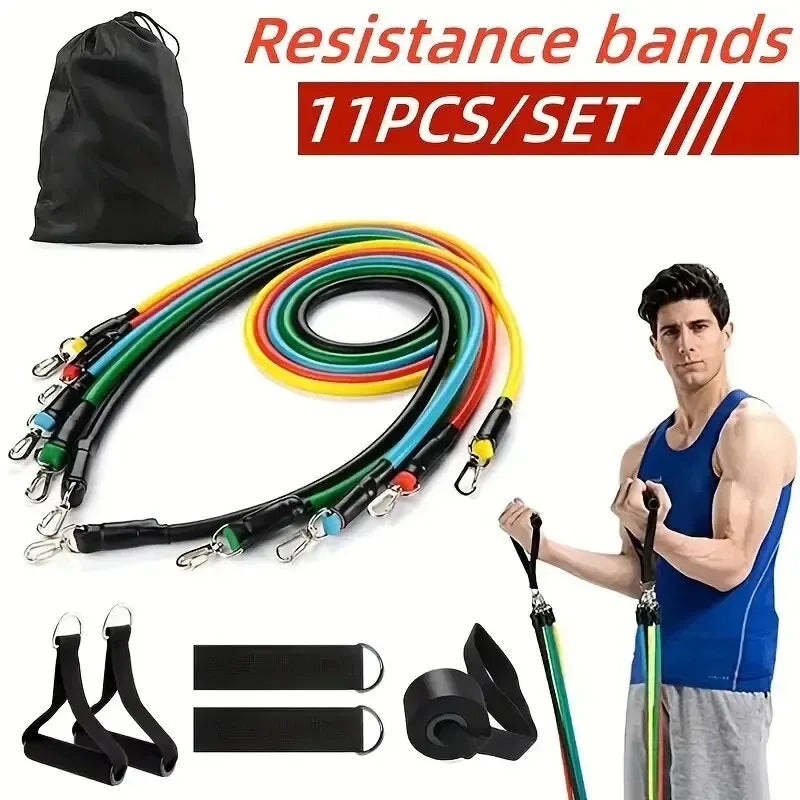 11-Piece Resistance Band Set for Strength Training