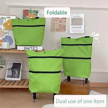 Foldable Shopping Trolley Bag with Wheels