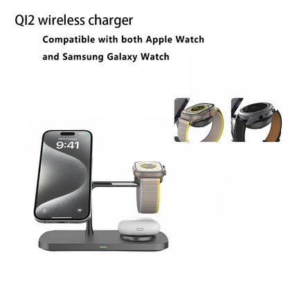3 in 1 Wireless Charger Stand for iPhone, Apple Watch &amp; AirPods