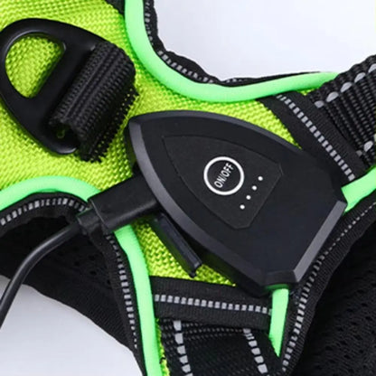 Breathable LED Rechargeable Dog Harness