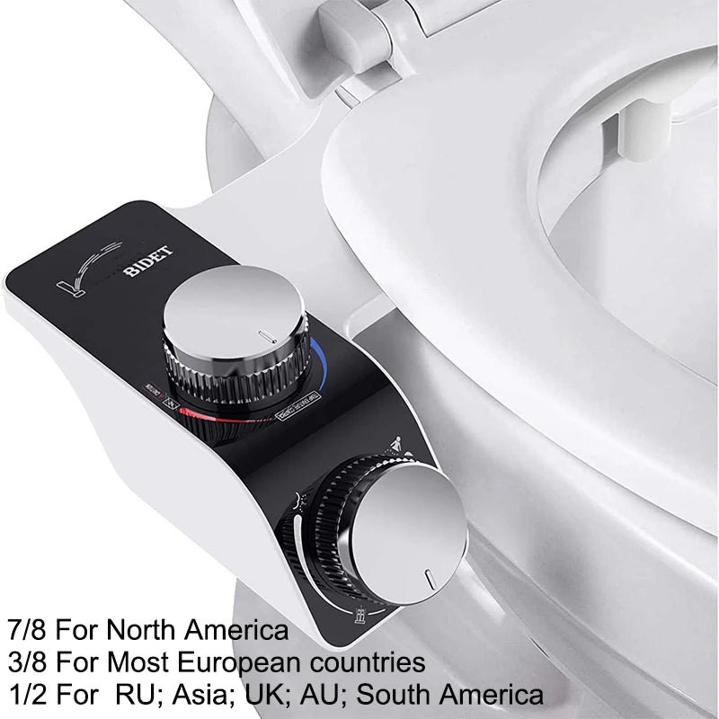 Non-Electric Bidet Toilet Seat Attachment