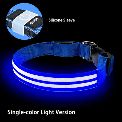 LED Rechargeable Light Up Dog Safety Collar