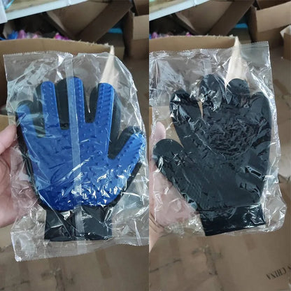 Silicone Pet Hair Removal Gloves - Multicolor