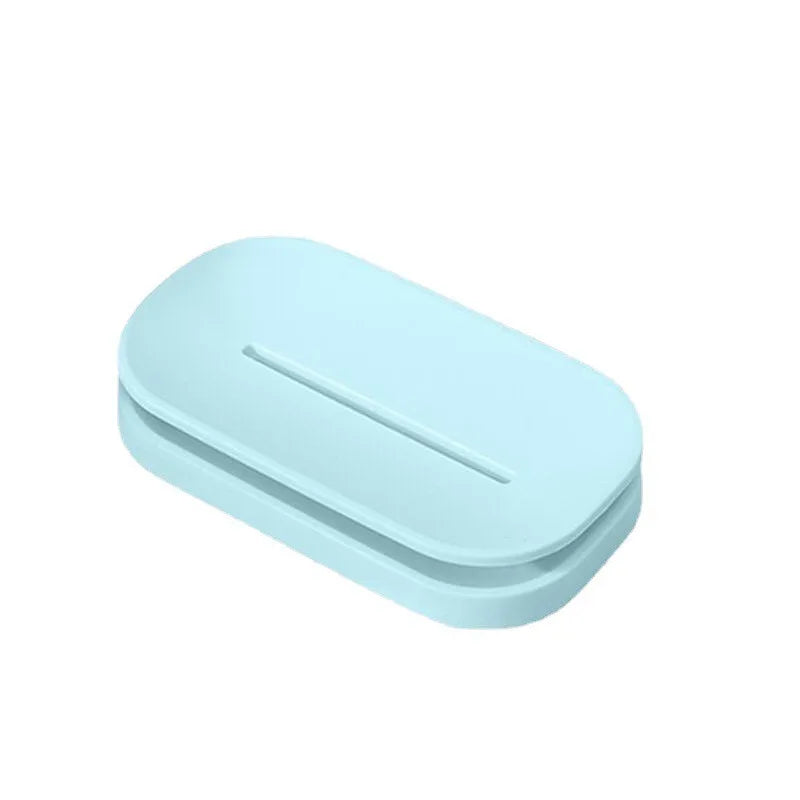 Double Layer Soap Box Portable Drain Soap Holder