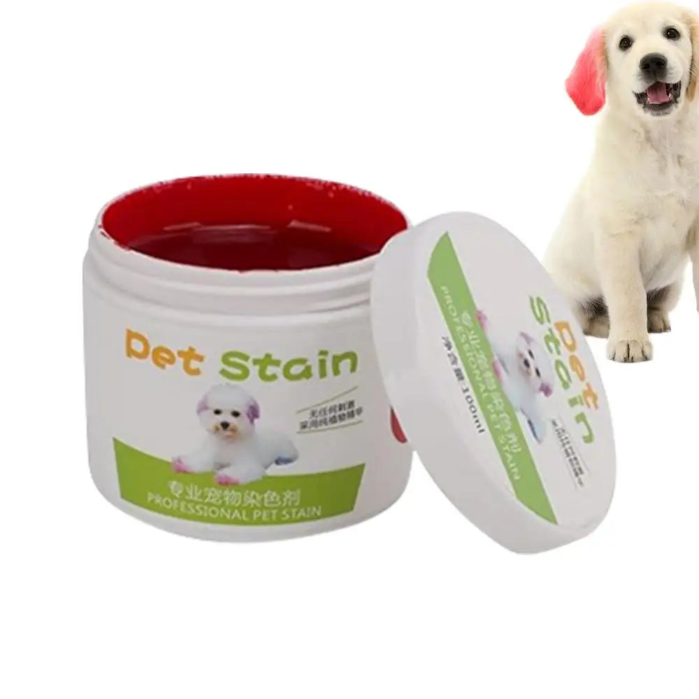 Pet Hair Dye Cream 100ML | Plant-Based, Safe &amp; Vibrant Colors for Cats &amp; Dogs