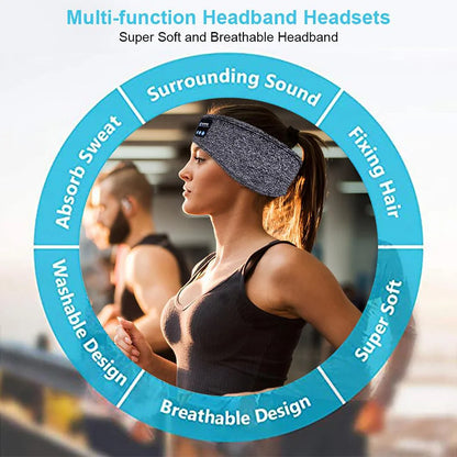 Wireless Bluetooth Sleep Headband with Music &amp; Eye Mask
