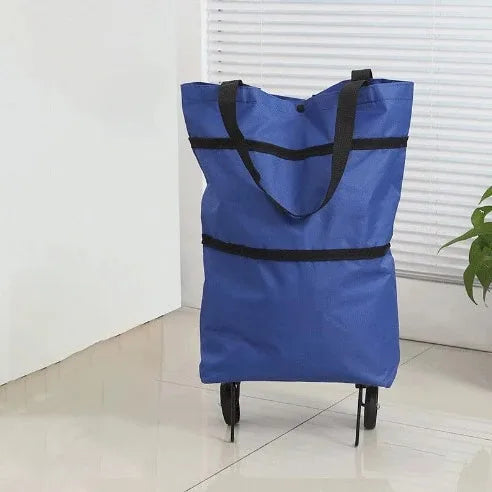 Foldable Shopping Trolley Bag with Wheels