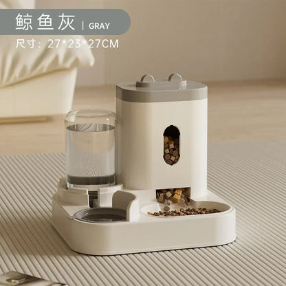 Automatic Gravity Pet Feeder &amp; Water Dispenser, 2L